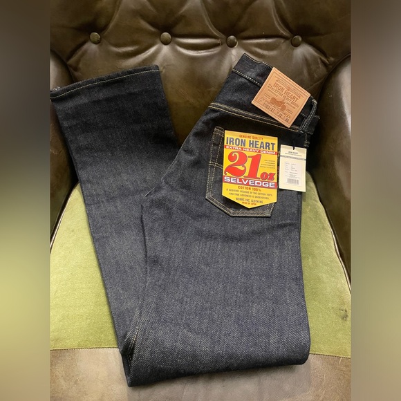 Iron Heart 666s-21oz indigo - Picture 2 of 7
